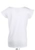 Női MARYLIN rövid ujjú csónak nyakú hosszított póló, SOL'S SO11398, White-L
