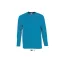 Férfi MONARCH hosszú ujjú pamut póló, SOL'S SO11420, Aqua-2XL