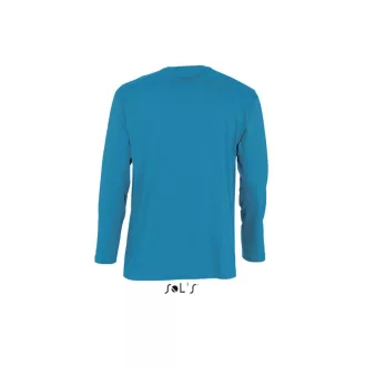   Férfi MONARCH hosszú ujjú pamut póló, SOL'S SO11420, Aqua-S
