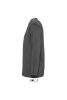 Férfi MONARCH hosszú ujjú pamut póló, SOL'S SO11420, Dark Grey-S