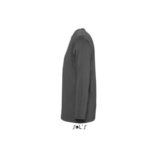 Férfi MONARCH hosszú ujjú pamut póló, SOL'S SO11420, Dark Grey-XL