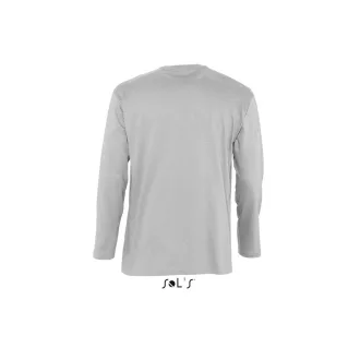   Férfi MONARCH hosszú ujjú póló, SOL'S SO11420, Grey Melange-2XL