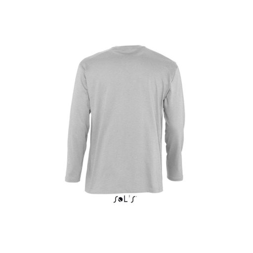 Férfi MONARCH hosszú ujjú póló, SOL'S SO11420, Grey Melange-2XL