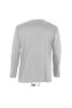 Férfi MONARCH hosszú ujjú póló, SOL'S SO11420, Grey Melange-S