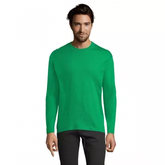   Férfi MONARCH hosszú ujjú pamut póló, SOL'S SO11420, Kelly Green-S