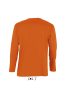 Férfi MONARCH hosszú ujjú pamut póló, SOL'S SO11420, Orange-S