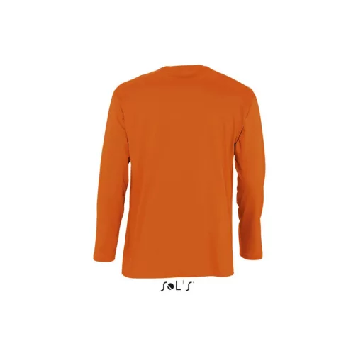 Férfi MONARCH hosszú ujjú pamut póló, SOL'S SO11420, Orange-S