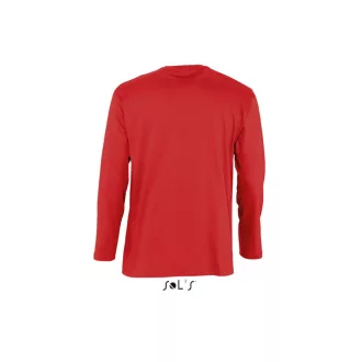  Férfi MONARCH hosszú ujjú pamut póló, SOL'S SO11420, Red-2XL
