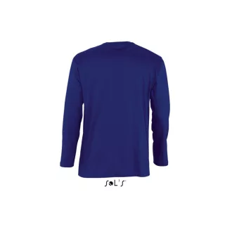   Férfi MONARCH hosszú ujjú pamut póló, SOL'S SO11420, Ultramarine-S