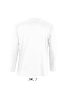 Férfi MONARCH hosszú ujjú pamut póló, SOL'S SO11420, White-2XL