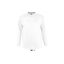 Férfi MONARCH hosszú ujjú pamut póló, SOL'S SO11420, White-L