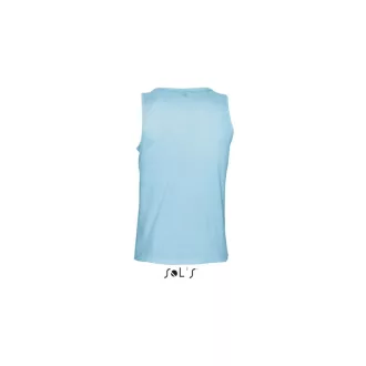   Férfi JUSTIN ujjatlan pamut póló-trikó, SOL'S SO11465, Atoll Blue-2XL