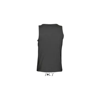   Férfi JUSTIN ujjatlan pamut póló-trikó, SOL'S SO11465, Deep Black-2XL