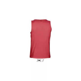   Férfi JUSTIN ujjatlan pamut póló-trikó, SOL'S SO11465, Red-2XL