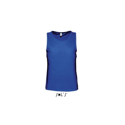 Férfi JUSTIN ujjatlan pamut póló-trikó, SOL'S SO11465, Royal Blue-XL