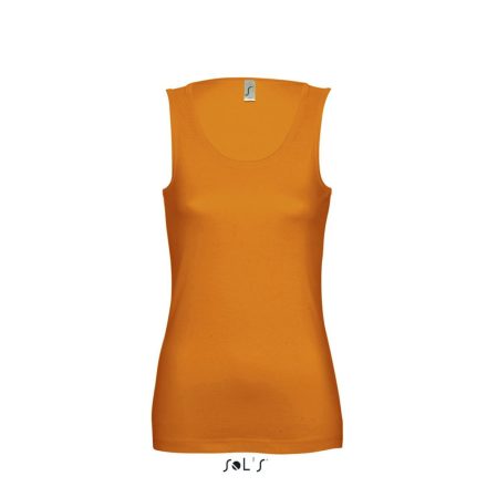 Női JANE ujjatlan pamut póló-trikó, SOL'S SO11475, Orange-M