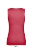 Női JANE ujjatlan pamut póló-trikó, SOL'S SO11475, Red-XL