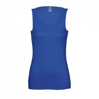   Női JANE ujjatlan pamut póló-trikó, SOL'S SO11475, Royal Blue-L