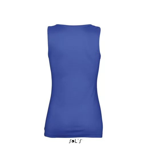 Női JANE ujjatlan pamut póló-trikó, SOL'S SO11475, Royal Blue-S