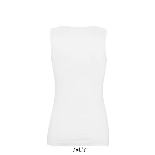 Női JANE ujjatlan pamut póló-trikó, SOL'S SO11475, White-L