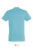 Férfi IMPERIAL környakas rövid ujjú pamut póló, SOL'S SO11500, Atoll Blue-S