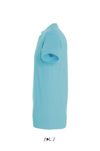 Férfi IMPERIAL környakas rövid ujjú pamut póló, SOL'S SO11500, Atoll Blue-S