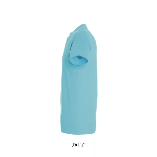 Férfi IMPERIAL környakas rövid ujjú pamut póló, SOL'S SO11500, Atoll Blue-S