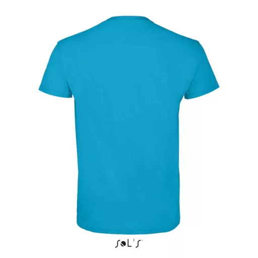 Férfi IMPERIAL környakas rövid ujjú pamut póló, SOL'S SO11500, Aqua-3XL