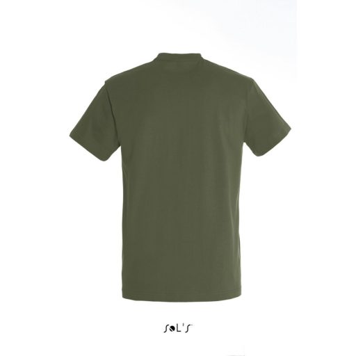 Férfi IMPERIAL környakas rövid ujjú pamut póló, SOL'S SO11500, Army-2XL