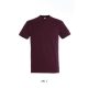 Férfi IMPERIAL környakas rövid ujjú pamut póló, SOL'S SO11500, Burgundy-2XL