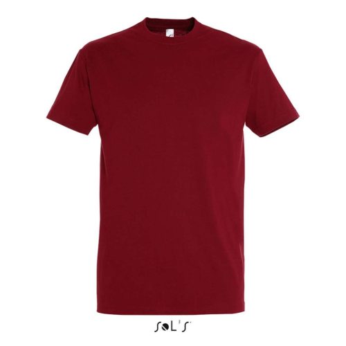 Férfi IMPERIAL környakas rövid ujjú pamut póló, SOL'S SO11500, Chili-2XL