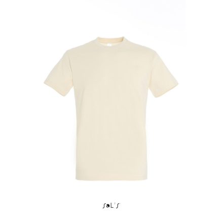Férfi IMPERIAL környakas rövid ujjú pamut póló, SOL'S SO11500, Cream-XL