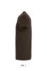 Férfi IMPERIAL környakas rövid ujjú pamut póló, SOL'S SO11500, Chocolate-L