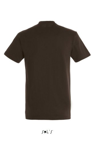 Férfi IMPERIAL környakas rövid ujjú pamut póló, SOL'S SO11500, Chocolate-XL