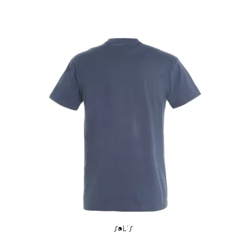 Férfi IMPERIAL környakas rövid ujjú pamut póló, SOL'S SO11500, Denim-S