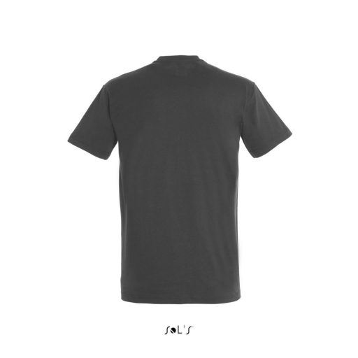 Férfi IMPERIAL környakas rövid ujjú pamut póló, SOL'S SO11500, Dark Grey-M
