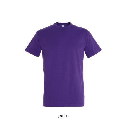 Férfi IMPERIAL környakas rövid ujjú pamut póló, SOL'S SO11500, Dark Purple-2XL