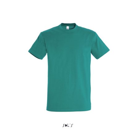 Férfi IMPERIAL környakas rövid ujjú pamut póló, SOL'S SO11500, Emerald-XL