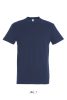 Férfi IMPERIAL környakas rövid ujjú pamut póló, SOL'S SO11500, French Navy-4XL