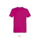 Férfi IMPERIAL környakas rövid ujjú pamut póló, SOL'S SO11500, Fuchsia-M