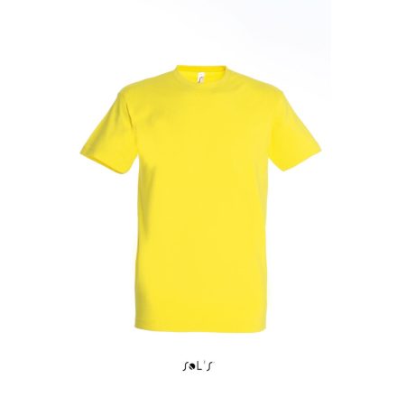 Férfi IMPERIAL környakas rövid ujjú pamut póló, SOL'S SO11500, Lemon-M
