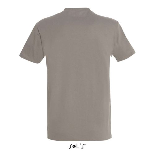Férfi IMPERIAL környakas rövid ujjú pamut póló, SOL'S SO11500, Light Grey-XL
