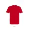 Férfi IMPERIAL környakas rövid ujjú pamut póló, SOL'S SO11500, Red-L