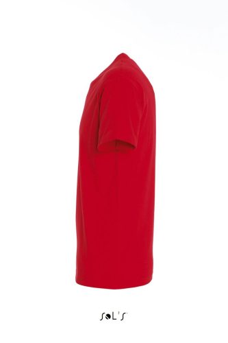 Férfi IMPERIAL környakas rövid ujjú pamut póló, SOL'S SO11500, Red-L