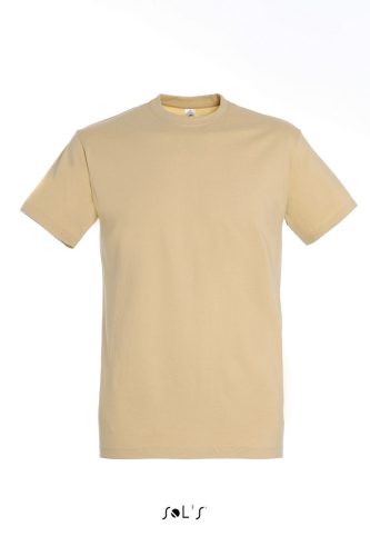 Férfi IMPERIAL környakas rövid ujjú pamut póló, SOL'S SO11500, Sand-2XL