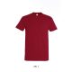 Férfi IMPERIAL környakas rövid ujjú pamut póló, SOL'S SO11500, Tango Red-L
