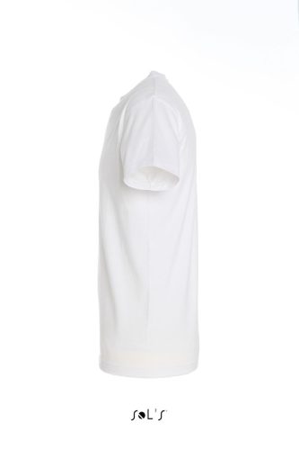 Férfi IMPERIAL környakas rövid ujjú pamut póló, SOL'S SO11500, White-M