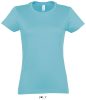 Női IMPERIAL környakú rövid ujjú pamut póló, SOL'S SO11502, Atoll Blue-S