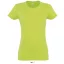 Női IMPERIAL környakú rövid ujjú pamut póló, SOL'S SO11502, Apple Green-2XL