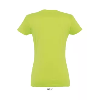   Női IMPERIAL környakú rövid ujjú pamut póló, SOL'S SO11502, Apple Green-2XL